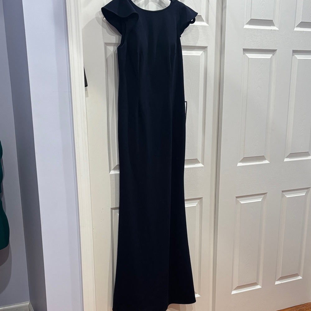 Adrianna Papell Classic Navi Maxi Dress